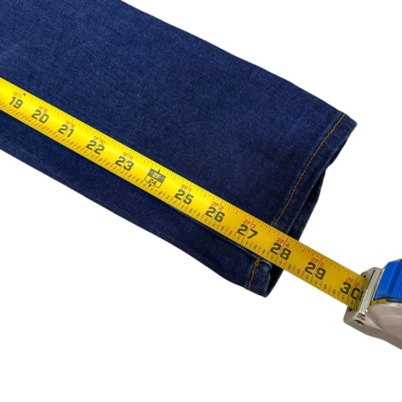 J Brand for Theory Dark Indigo Blue Mid Rise Slim Boyfriend Leg Jeans Size 23 - Picture 9 of 11